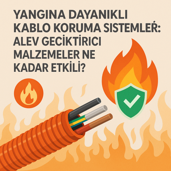 Yangına Dayanıklı Kablo Koruma Sistemleri: Alev Geciktirici Malzemeler Ne Kadar Etkili?