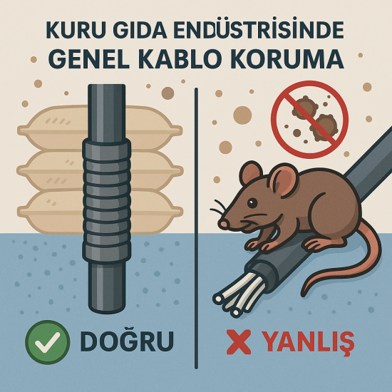 Kuru Gıda Endüstrisinde Kablo Koruma: Hijyen Ve Güvenlik İçin Kritik Önlemler