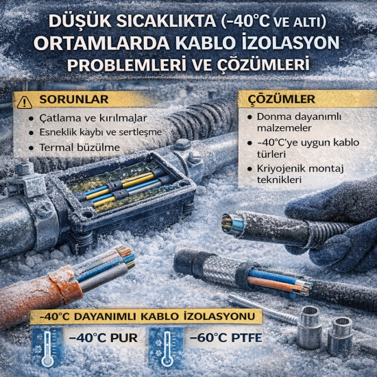 Düşük Sıcaklıkta (-40°C Ve Altı) Ortamlarda Kablo İzolasyon Problemleri Ve Çözümleri