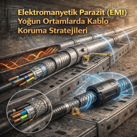 Elektromanyetik Parazit (Emi) Yoğun Ortamlarda Kablo Koruma Stratejileri