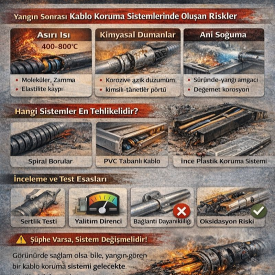 Kablo Koruma Çözümlerinde Yangın Sonrası Yeniden Kullanılabilirlik Analizi