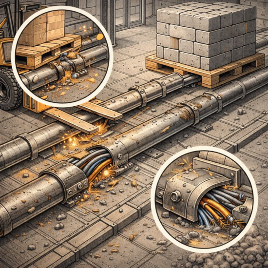 Depolama Alanlarında Ağır Yükler Altında Kablo Koruma Dayanımı Analizi