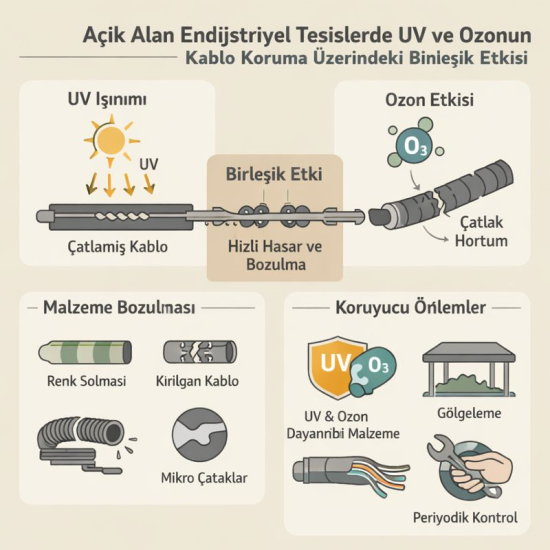 Açık Alan Endüstriyel Tesislerde Uv Ve Ozonun Kablo Koruma Üzerindeki Birleşik Etkisi