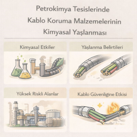 Petrokimya Tesislerinde Kablo Koruma Malzemelerinin Kimyasal Yaşlanması