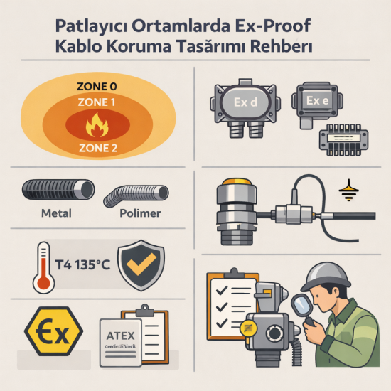 Patlayıcı Ortamlarda Ex-Proof Kablo Koruma Tasarım Rehberi