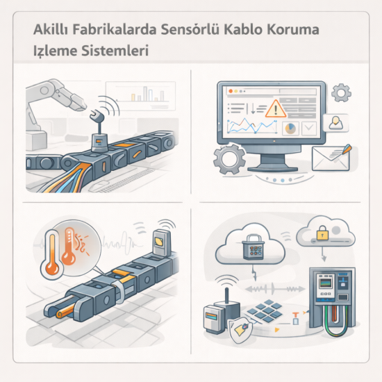 Akıllı Fabrikalarda Sensörlü Kablo Koruma İzleme Sistemleri
