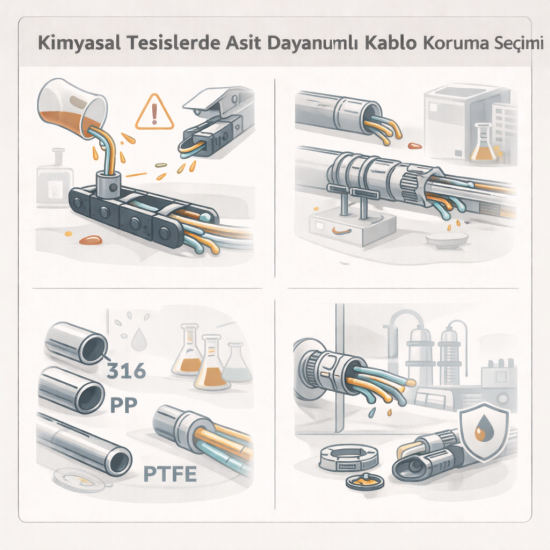 Kimyasal Tesislerde Asit Dayanımlı Kablo Koruma Seçimi
