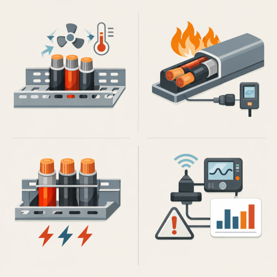 Yüksek Akım Hatlarında Termal Yönetimli Kablo Koruma Sistemleri