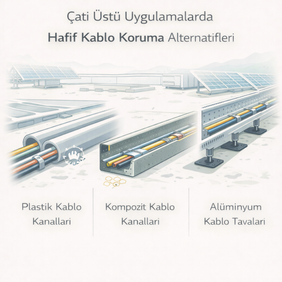 Çatı Üstü Uygulamalarda Hafif Kablo Koruma Alternatifleri