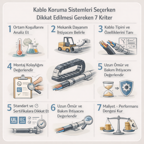 Kablo Koruma Sistemleri Seçerken Dikkat Edilmesi Gereken 7 Kriter