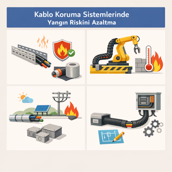 Kablo Koruma Sistemlerinde Yangın Riskini Azaltma Yöntemleri