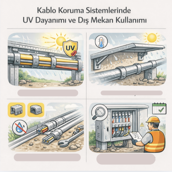 Kablo Koruma Sistemlerinde Uv Dayanımı Ve Dış Mekan Kullanımı