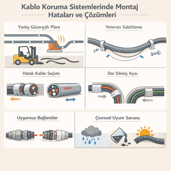 Kablo Koruma Sistemlerinde Montaj Hataları Ve Çözümleri