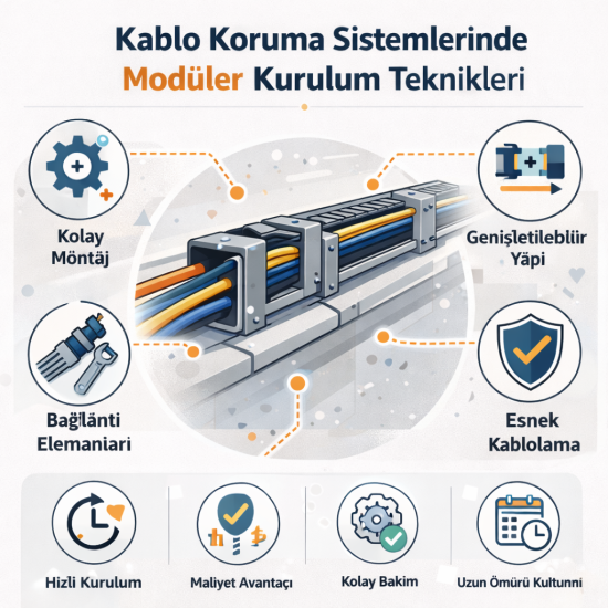 Kablo Koruma Sistemlerinde Modüler Kurulum Teknikleri
