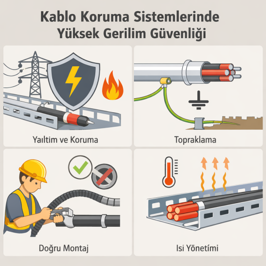 Kablo Koruma Sistemlerinde Yüksek Gerilim Güvenliği