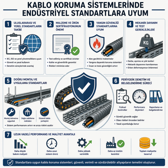 Kablo Koruma Sistemlerinde Endüstriyel Standartlara Uyum