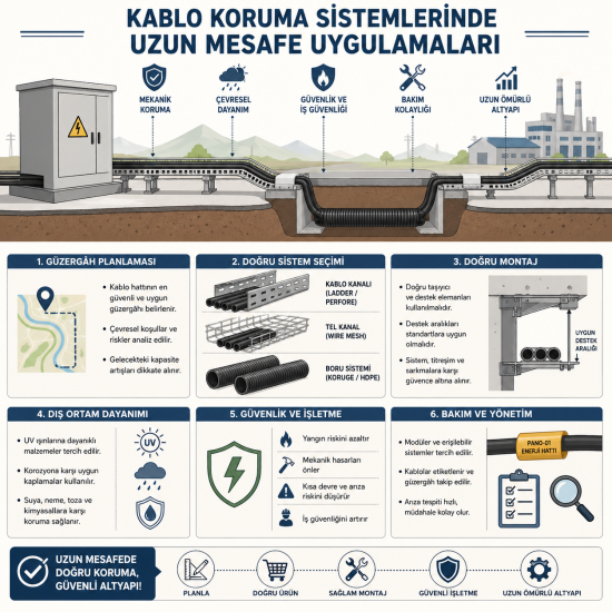 Kablo Koruma Sistemlerinde Uzun Mesafe Uygulamaları