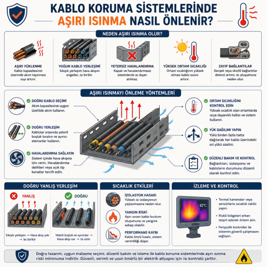 Kablo Koruma Sistemlerinde Aşırı Isınma Nasıl Önlenir?