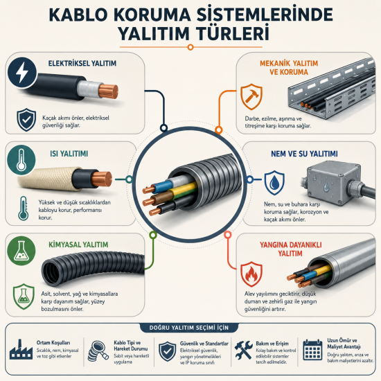 Kablo Koruma Sistemlerinde Yalıtım Türleri