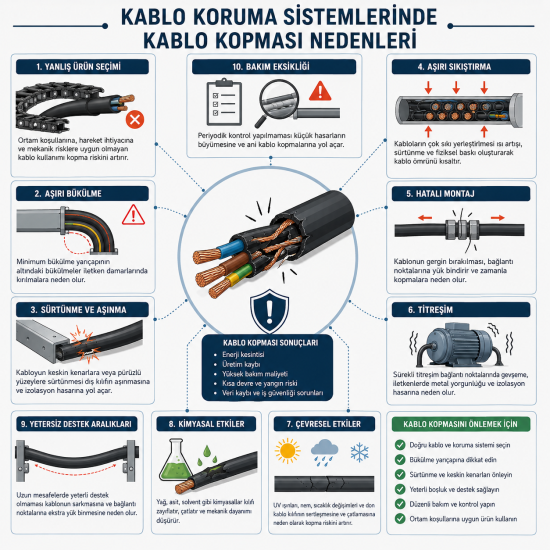Kablo Koruma Sistemlerinde Kablo Kopması Nedenleri