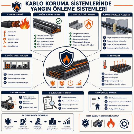 Kablo Koruma Sistemlerinde Yangın Önleme Sistemleri
